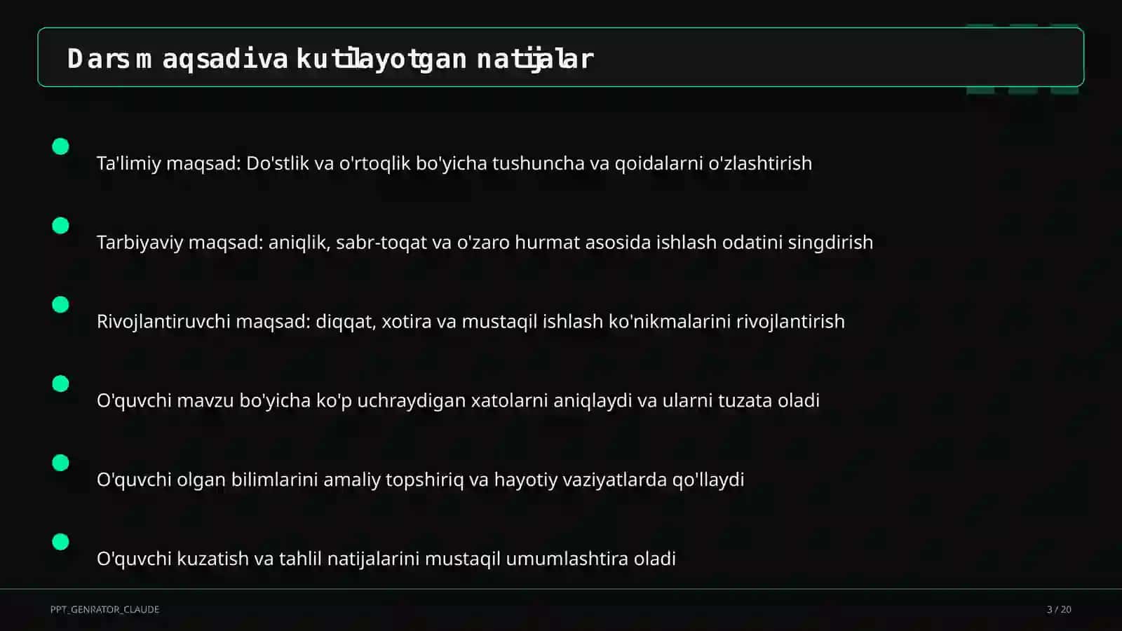 Do'stlik va o'rtoqlik (2-sinf) 3