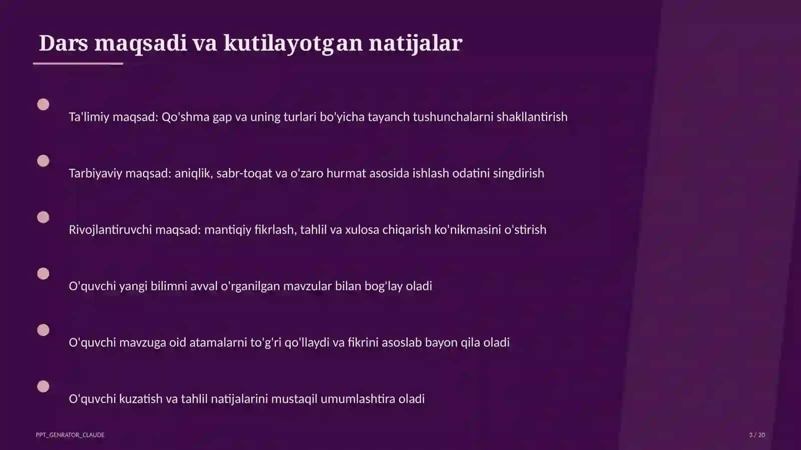 Qo'shma gap va uning turlari (9-sinf) 3
