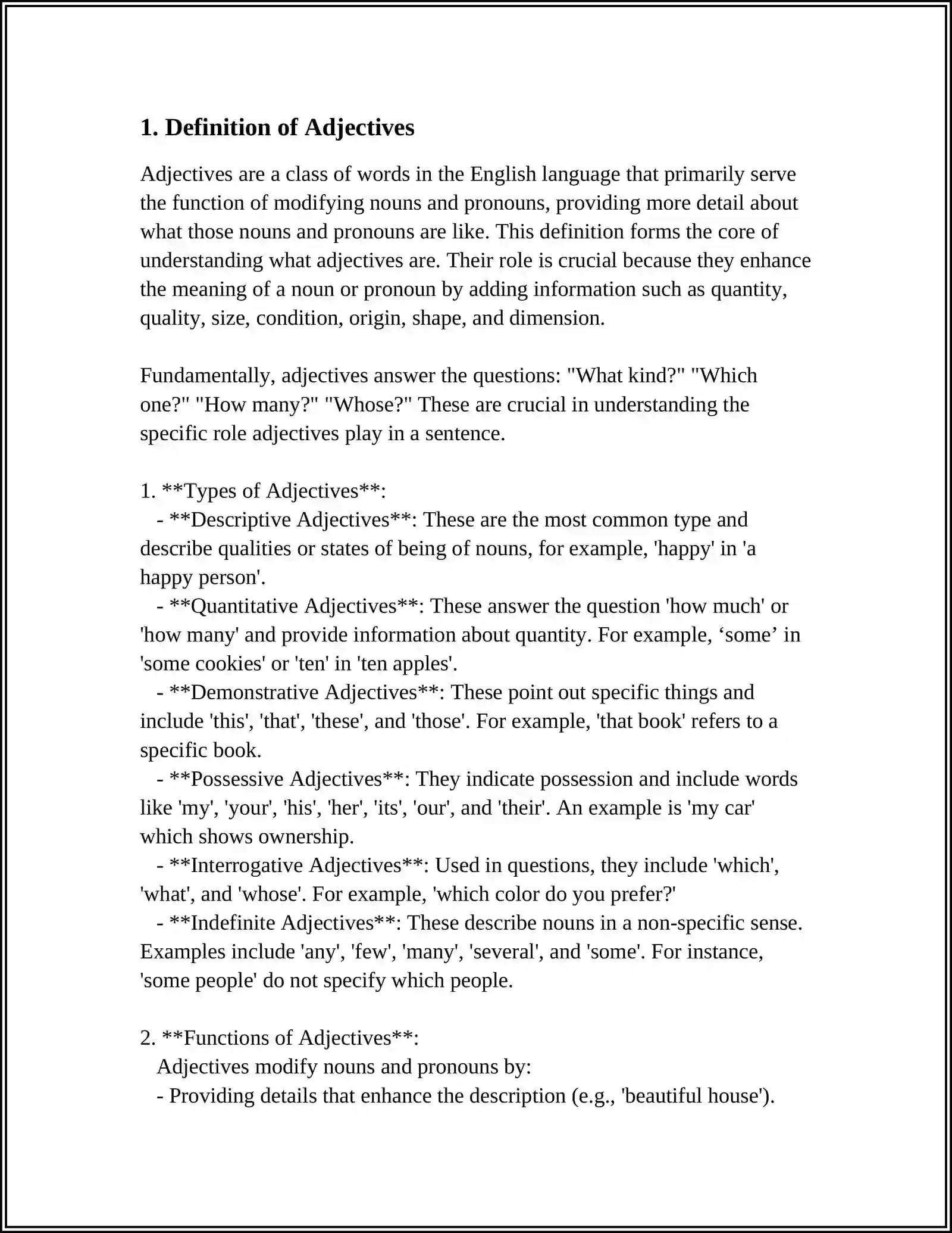 ADJECTIVE 3