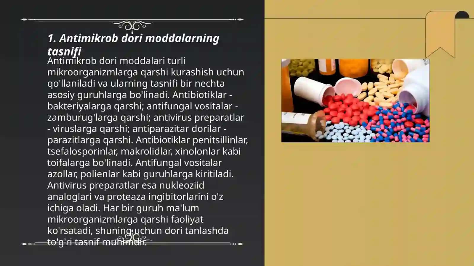 Hozirgi kunda qoʻllanilayotgan antimikrob dori moddalari farmakologiyasi 3