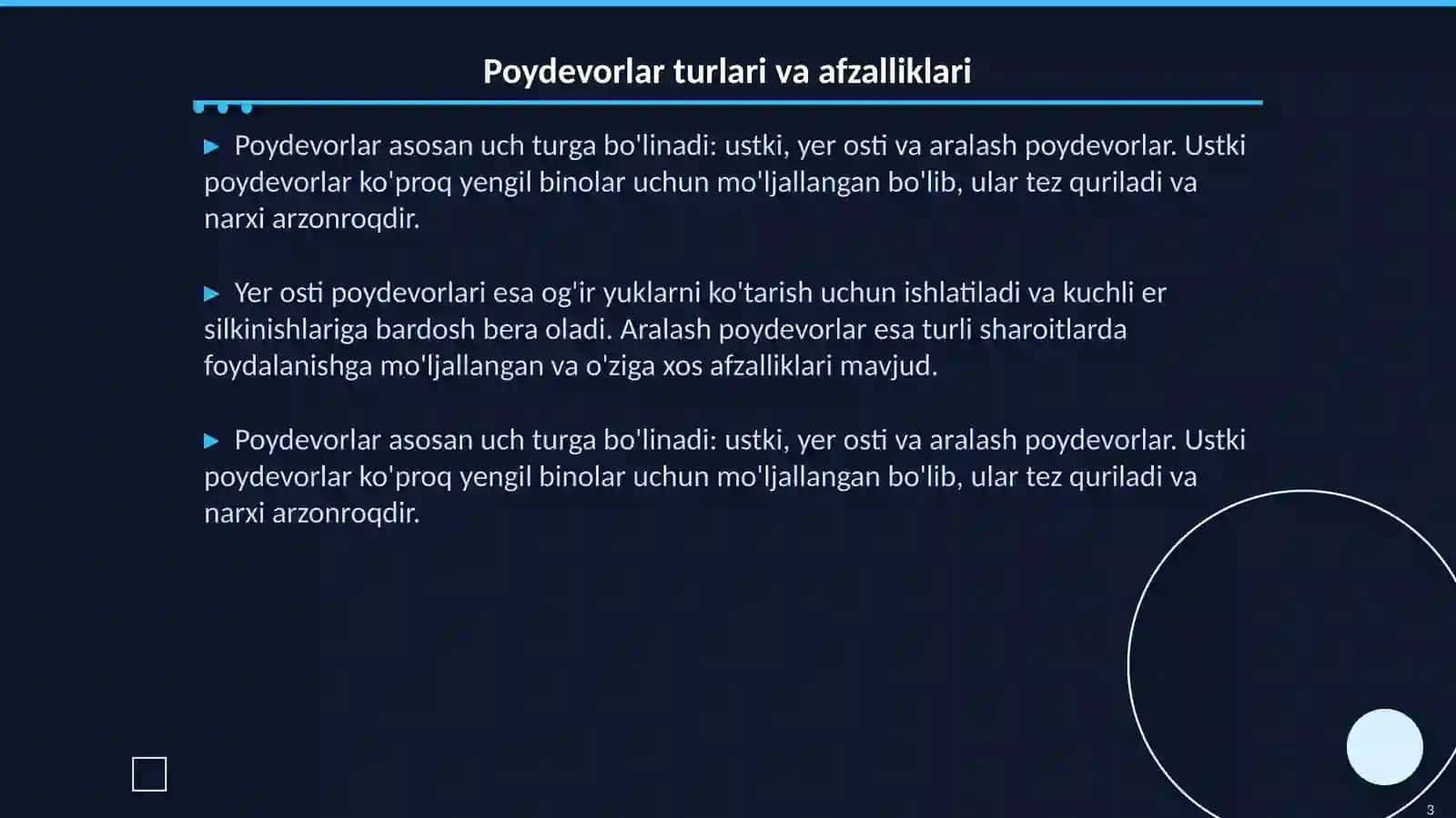 Poydevor qurilishi 3