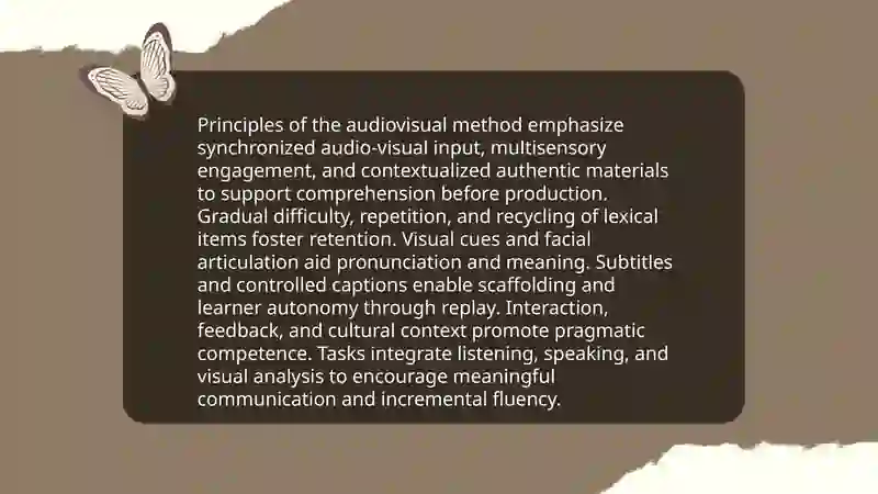Audiovisual Method learn with videos 3