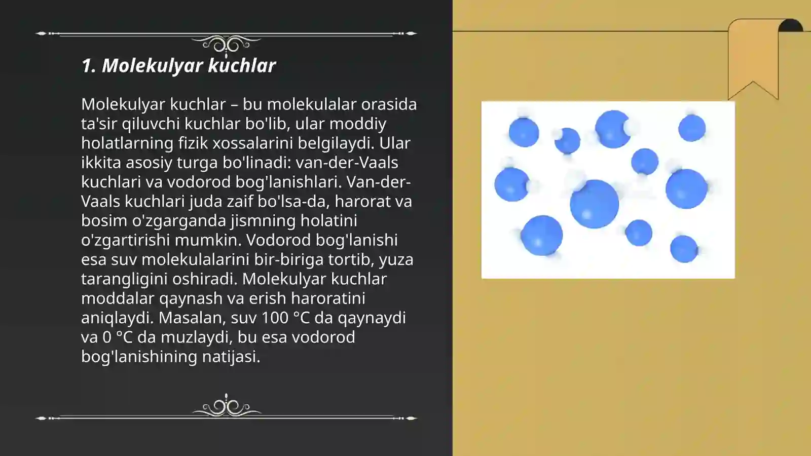 Molekulyar kuchlar 3
