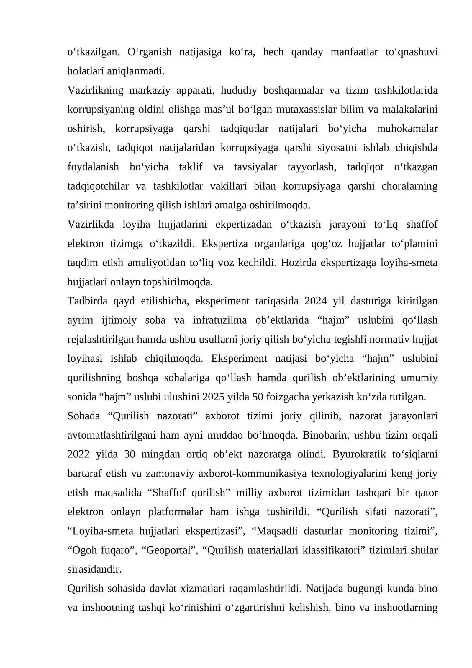 QURILISH  ISHLARINI BAJARISHDA TENDER O'TKAZISH TARTIBINI BELGILASH 3