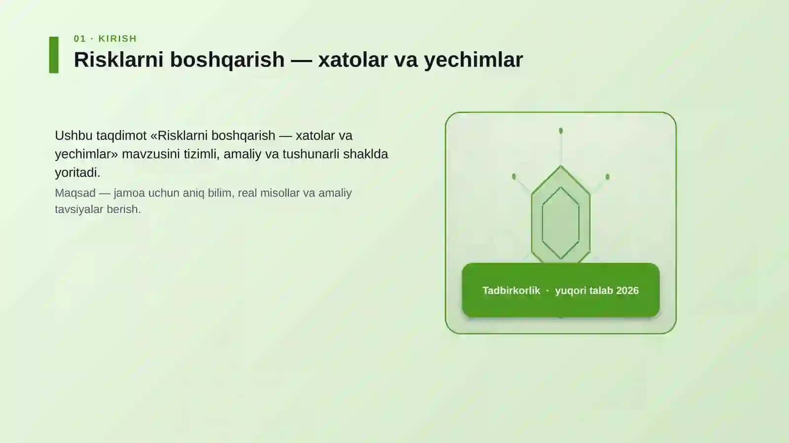 Risklarni boshqarish — xatolar va yechimlar 3