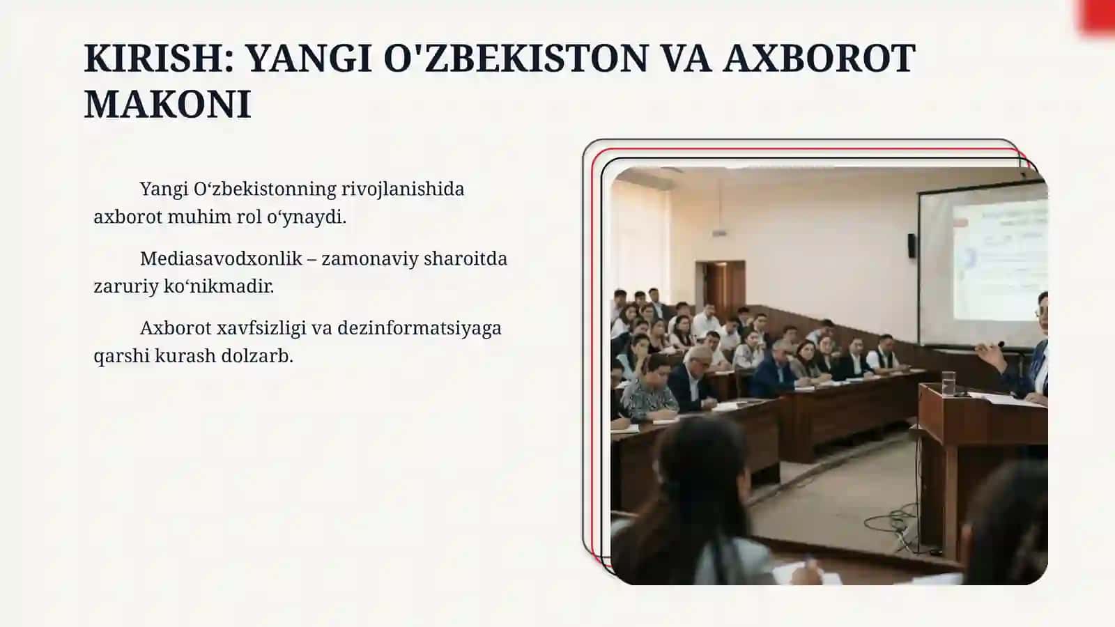Yangi Ozbekistoni mediasavodxonlik va axborot madiyati fanining ahamiyati 3