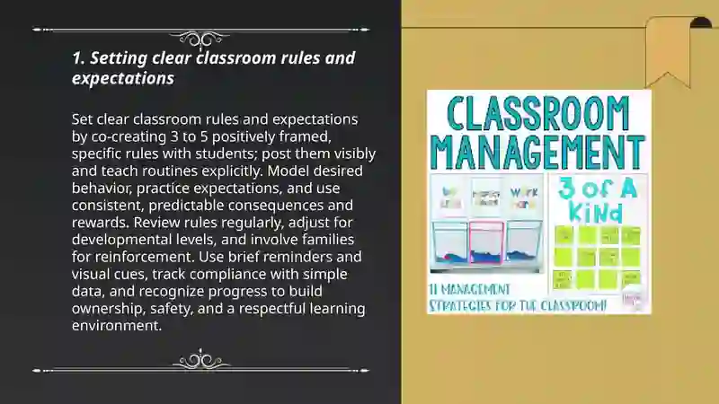 Classroom management strategies 3
