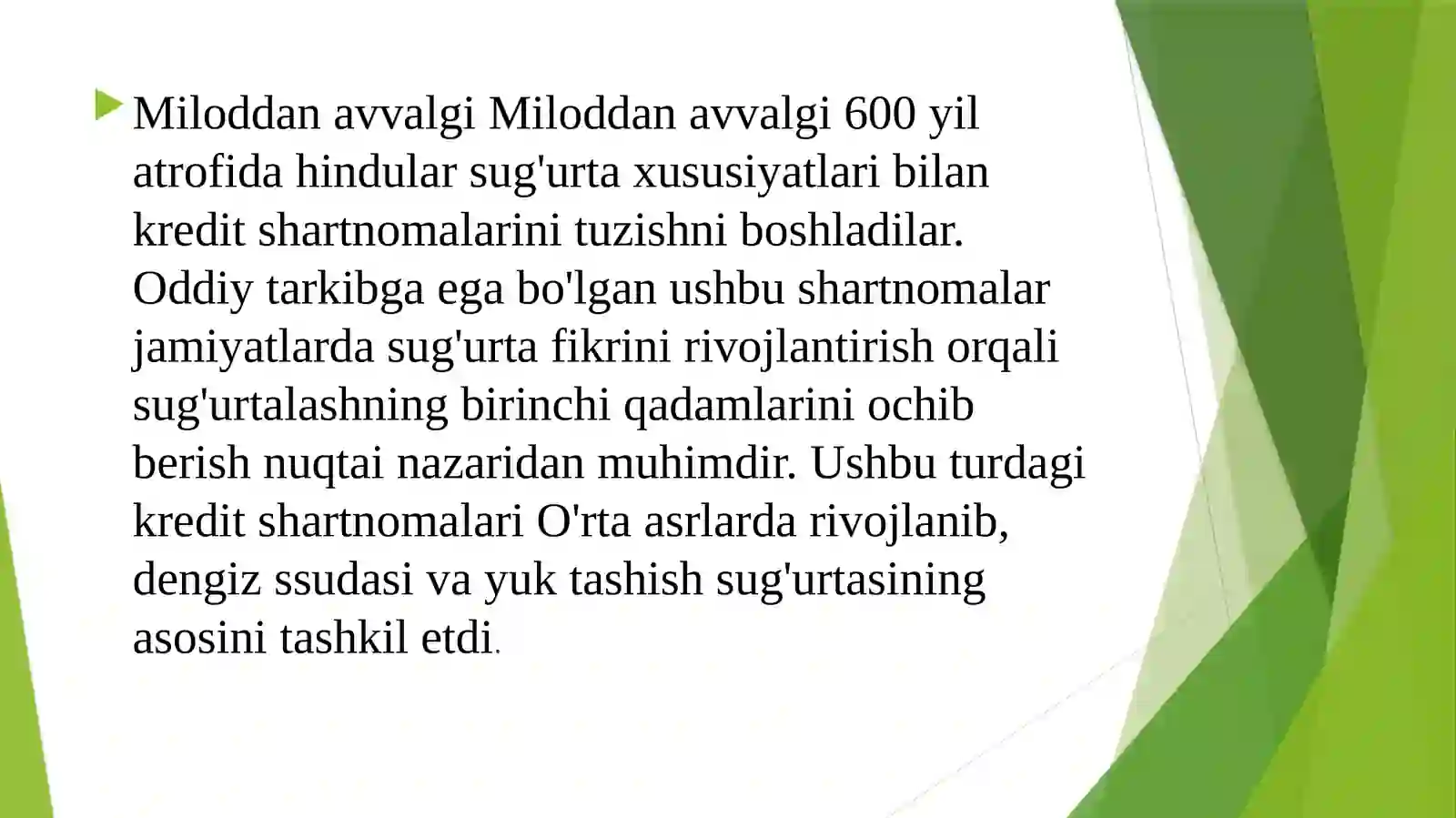 Sug'urta tarixi 3