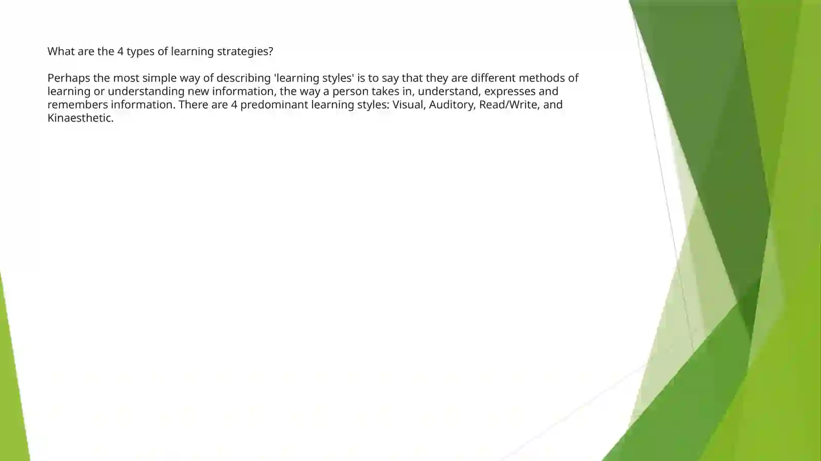 LEARNING STRATEGIES 3