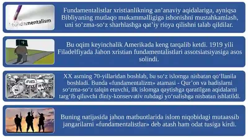 DINIY FANATIZM, EKSTREMIZM, FUNDAMENTALIZM, TERRORIZMNING TARIXI VA ULARNING HOZIRGI DAVRDA XAVFSIZLIKGA TAHDIDI 3