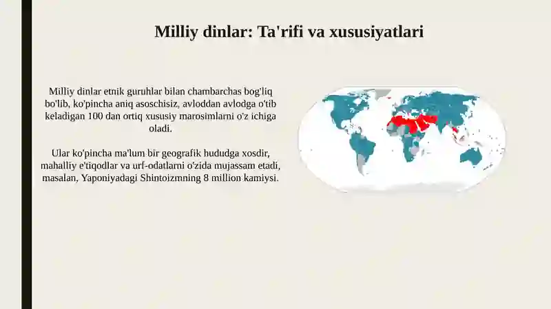 Milliy dinlar: Ta'rif va xususiyatlar 3