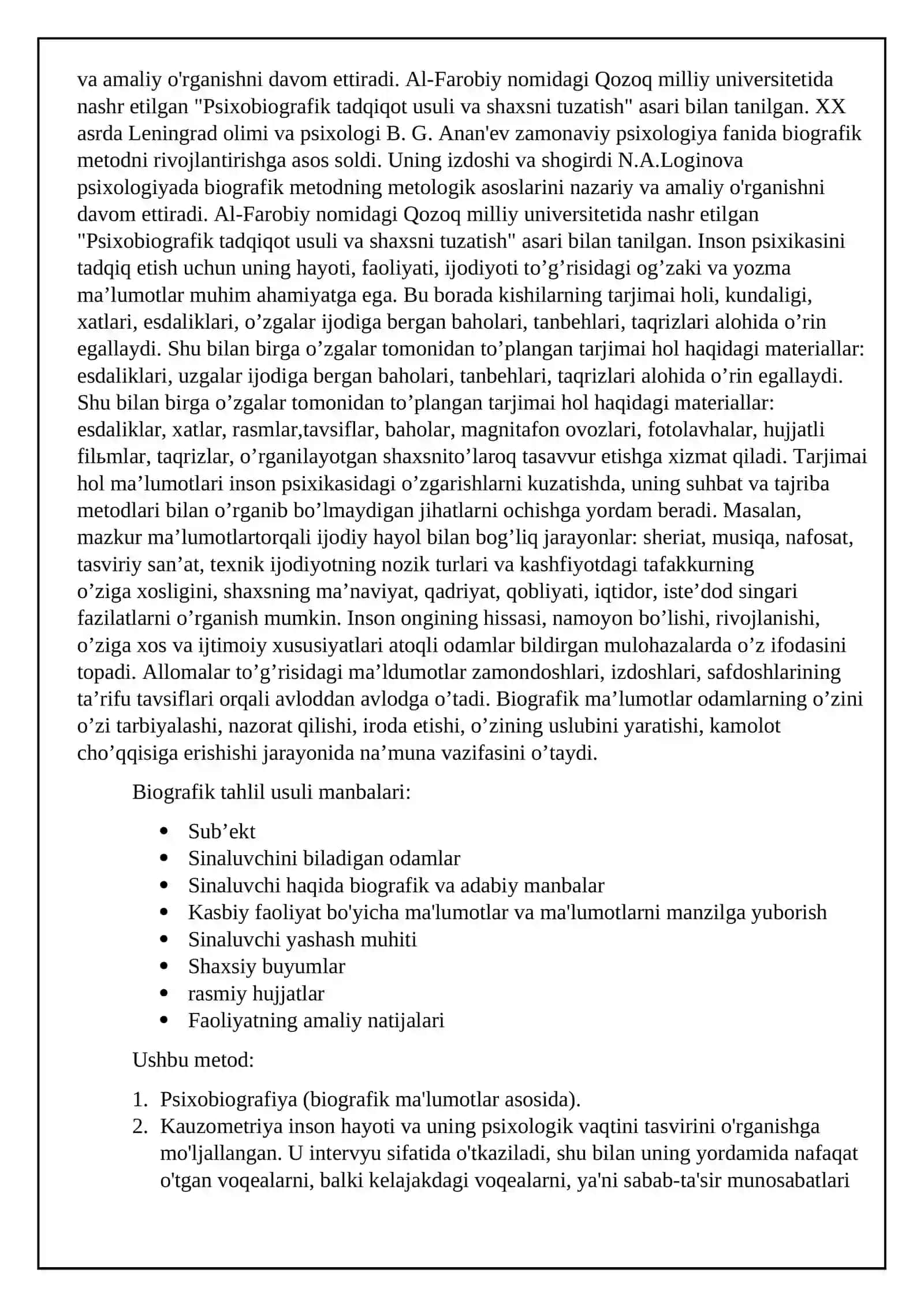 Shaxsning o'rganishning biografik metodi 3
