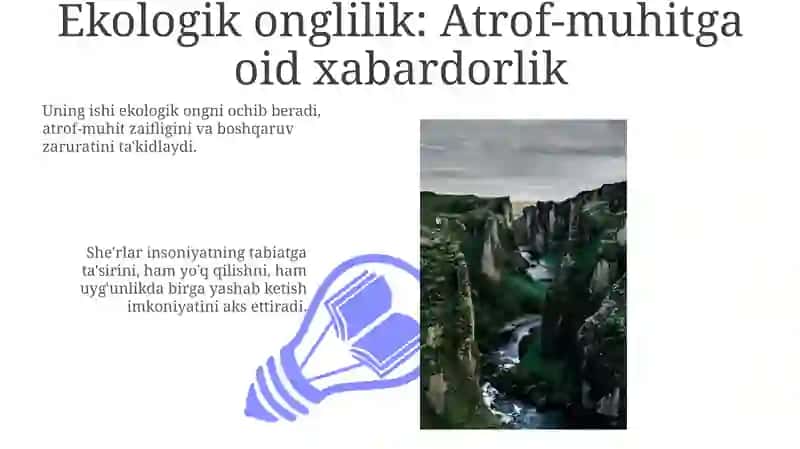 Usmon Azim sheʼriyatida tabiat va inson munosabatlari tasviri 3