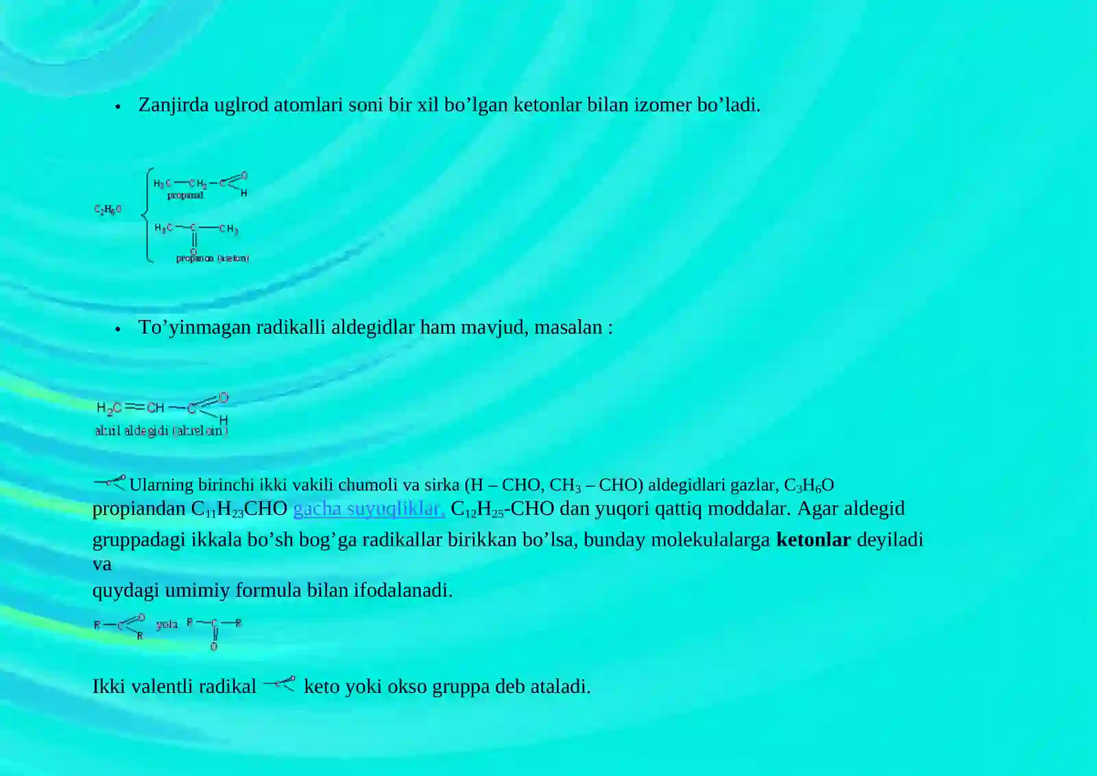 Aldegidlar va ketonlar 3