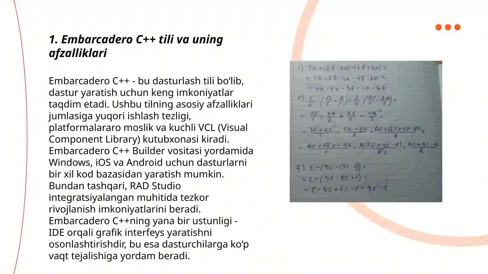Embarcadiro c++ tilida mobil ilova yaratish 3