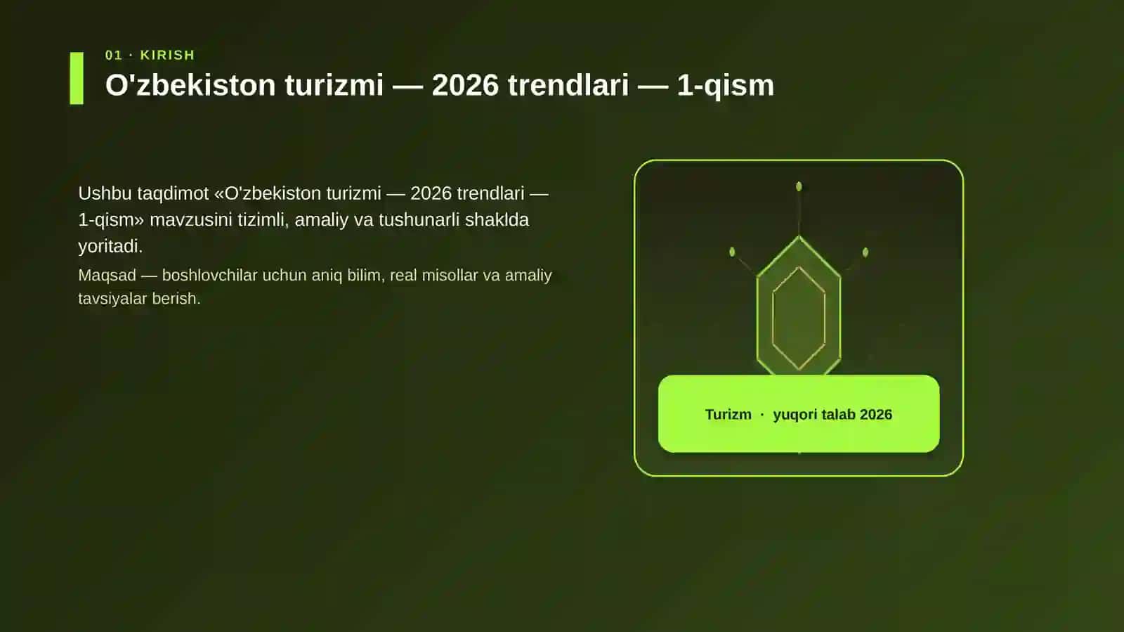 O'zbekiston turizmi — 2026 trendlari — 1-qism 3