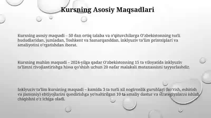 Inklyuziv ta'lim kursining predmeti maqsadi va vazifalari 3