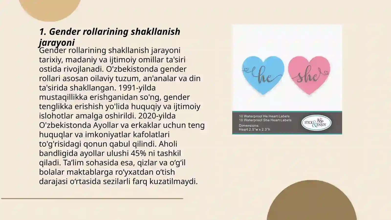 GENDERNING O’ZINI O’ZI ANIQLASHGATENGDOSHLARINING TA’SIRI.BOLA TOMONIDAN GENDER ROLLARINI QABUL QILISH VA RIVOJLANTIRISHDAO’QITUVCHILARNING ROLI 3