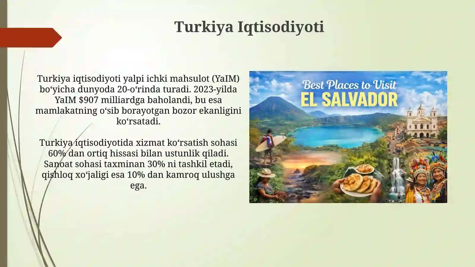 Turkiyaning iqtisodiyoti,aholi soni,mashhur joylari,milliy ovqatlari 3