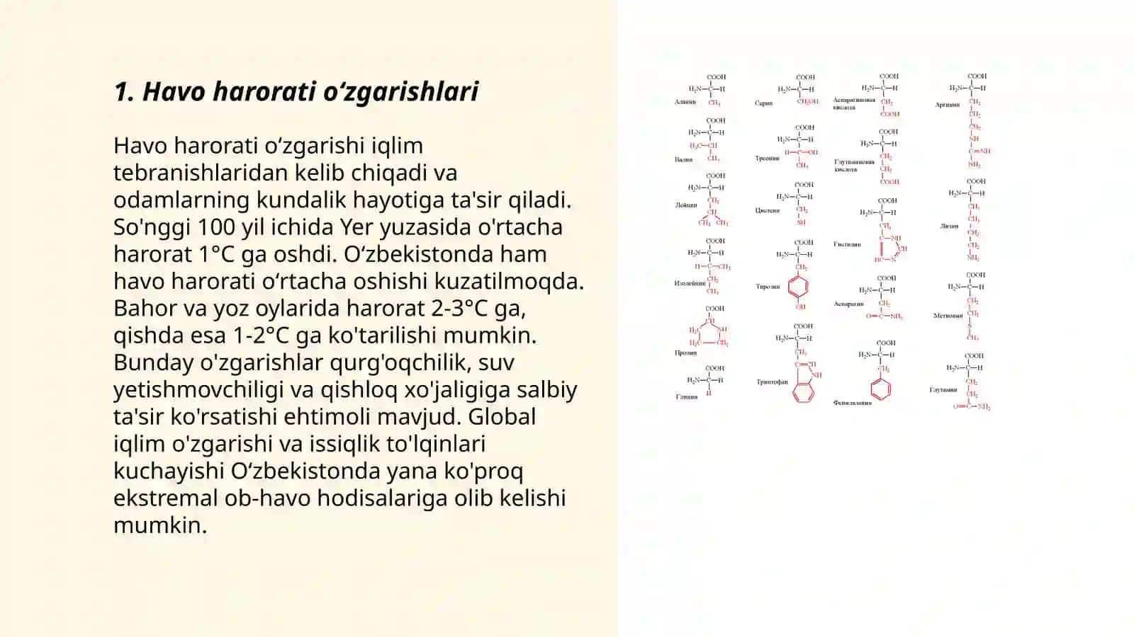 Ob havo elementlari, temperatura, yogʻinlar, shamollar va ulardagi tabiiy oʻzgarishlarni aniqlash 3