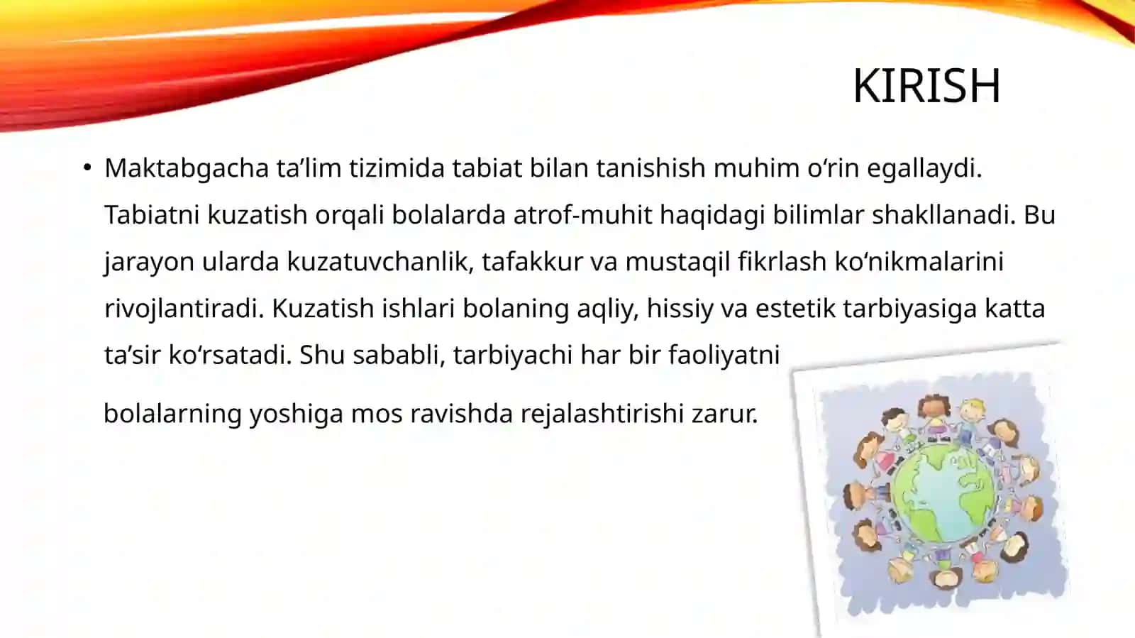 Katta va tayyorlov guruhlarida tabiatni kuzatish ishlarini tashkil etish mazmuni 3