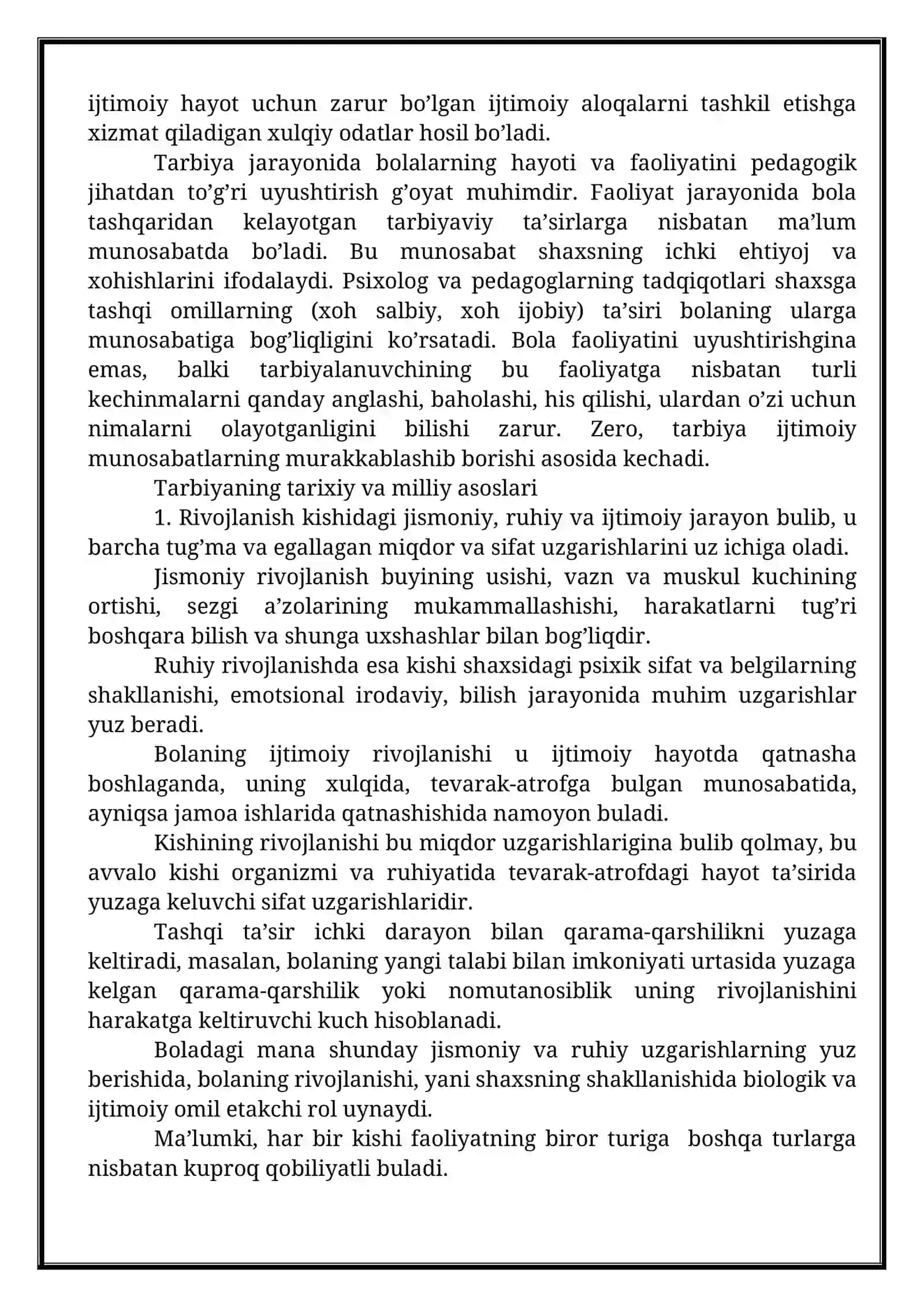 Tarbiya ijtimoiy tarixiy jarayon sifatida 3