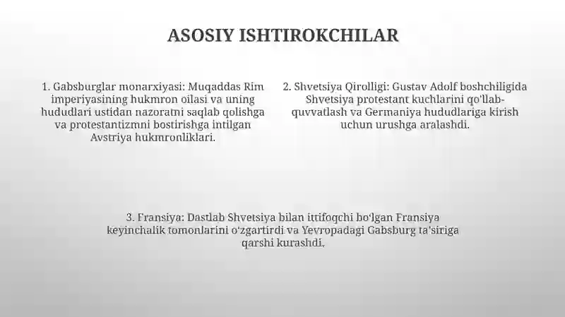 Yevropada O‘Ttiz Yillik Urush 3