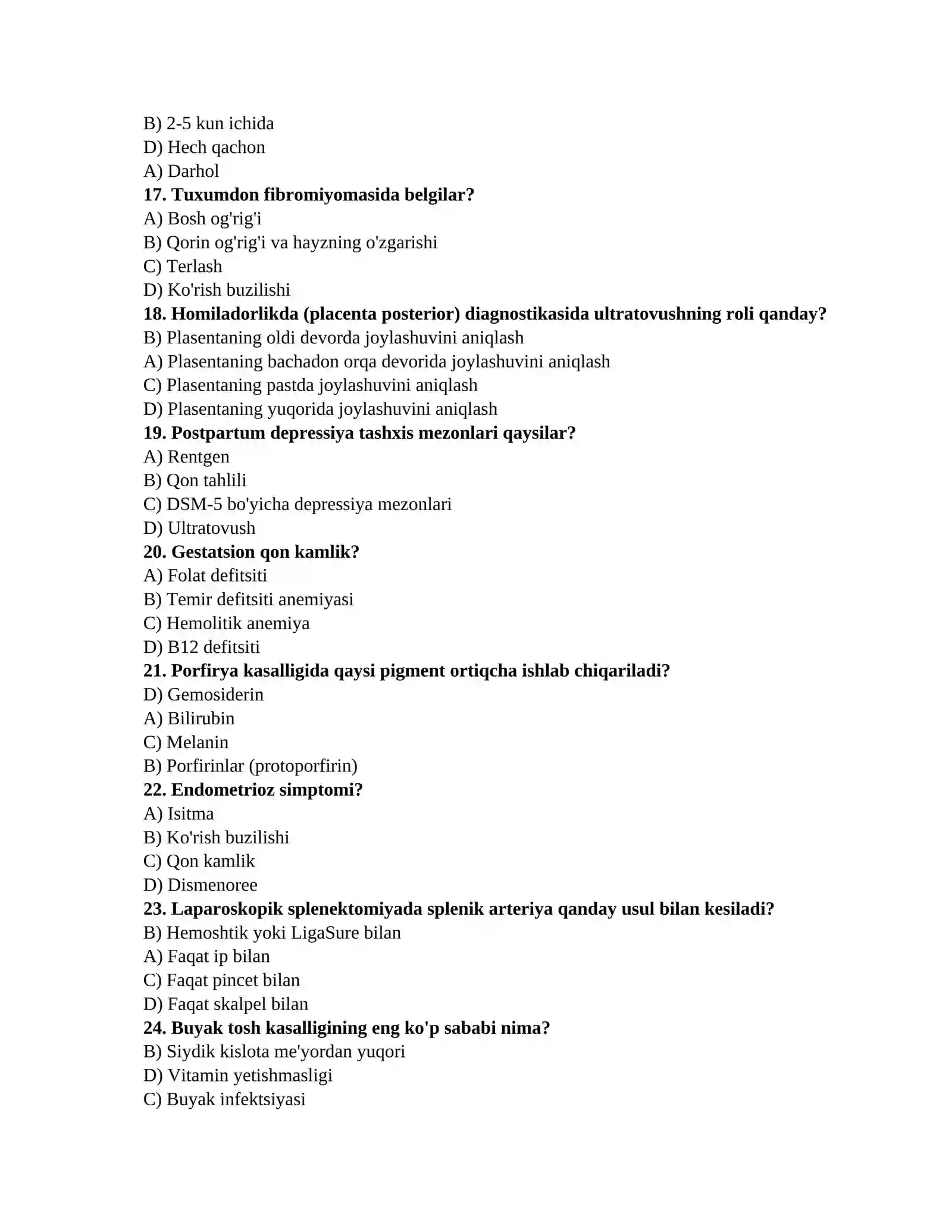 Laboratoriya imtihon testlari 3
