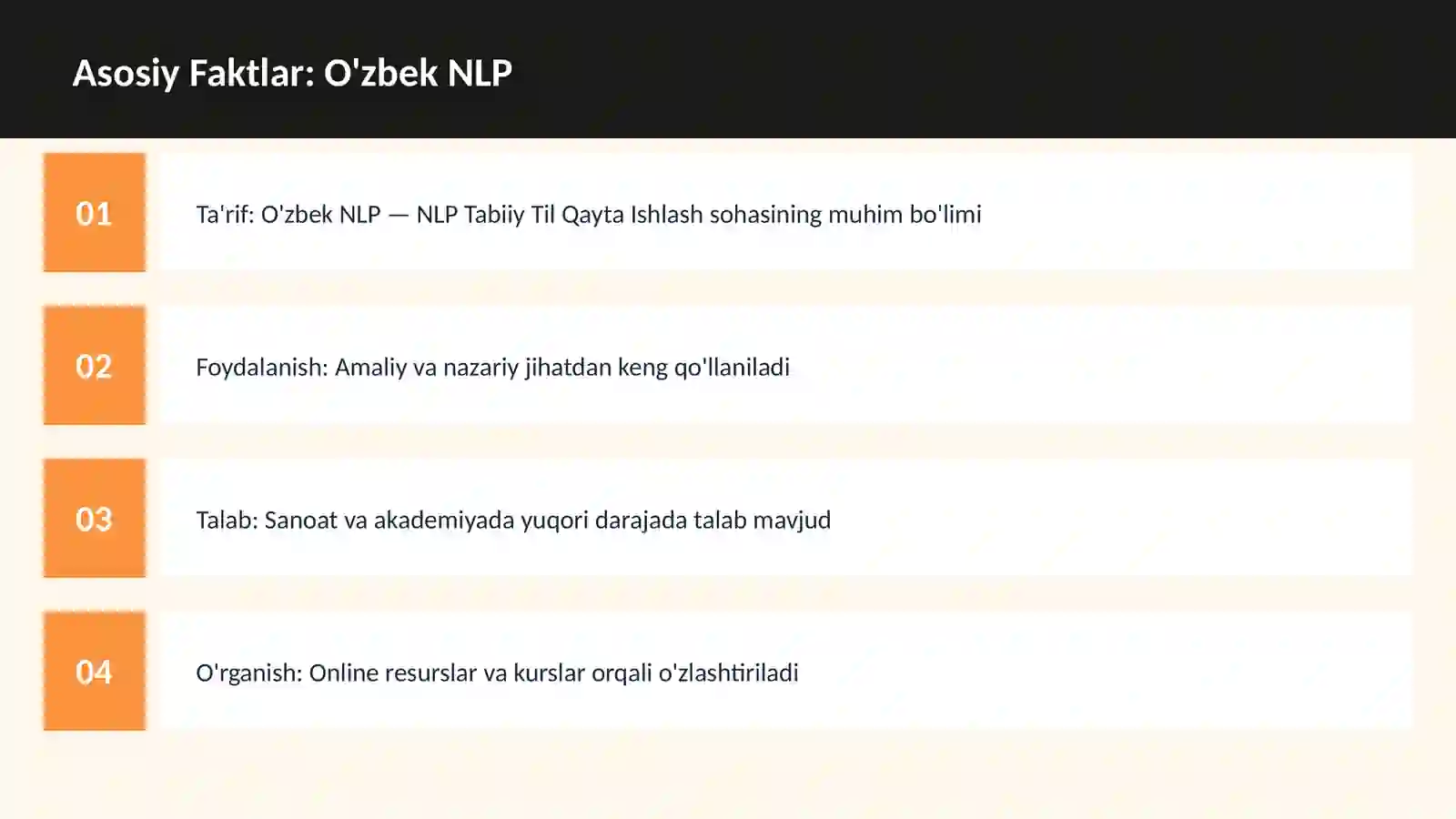 O'zbek NLP 3