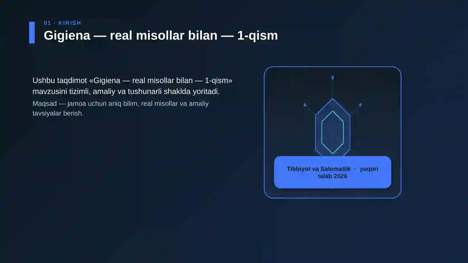 Gigiena — real misollar bilan — 1-qism 3