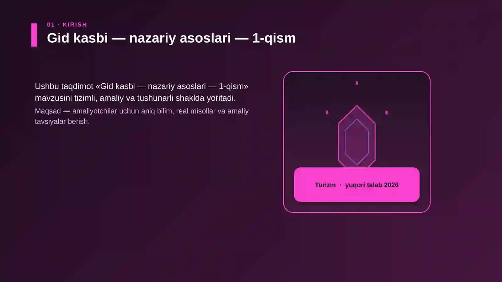 Gid kasbi — nazariy asoslari — 1-qism 3