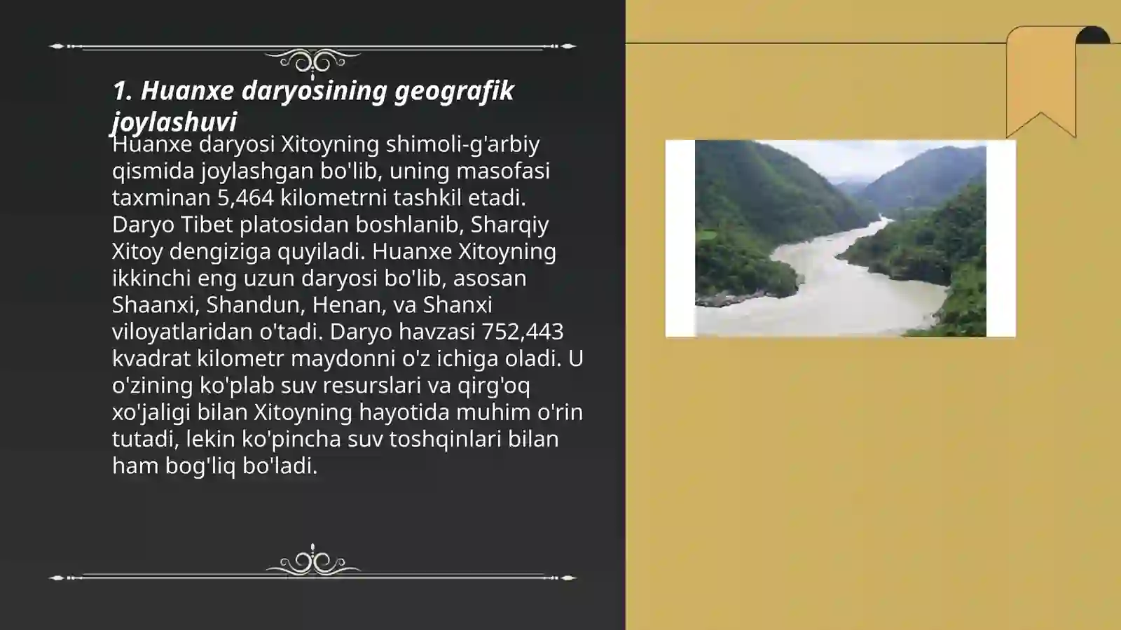 Huanxe daryosi 3