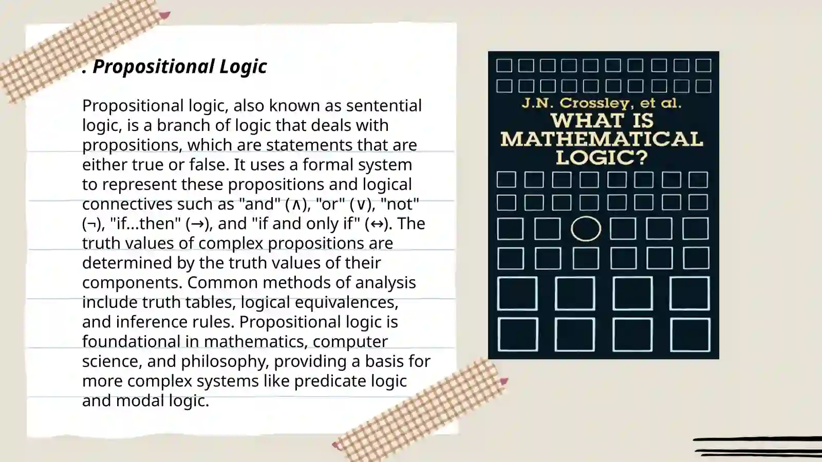 Mathematical logic 3