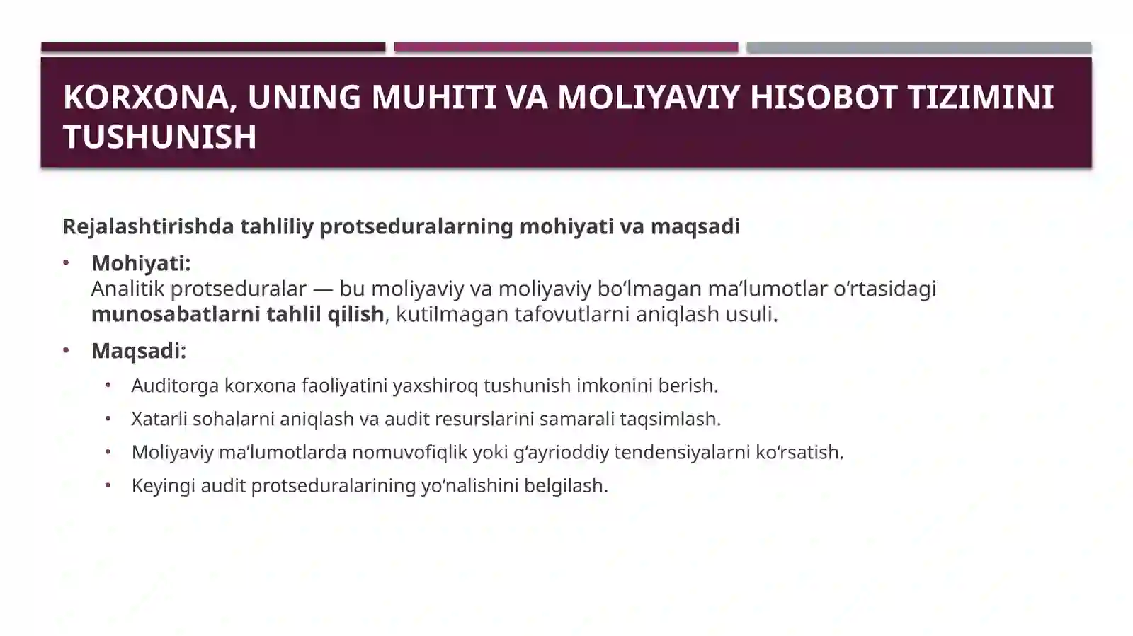Audit and assurance II 3