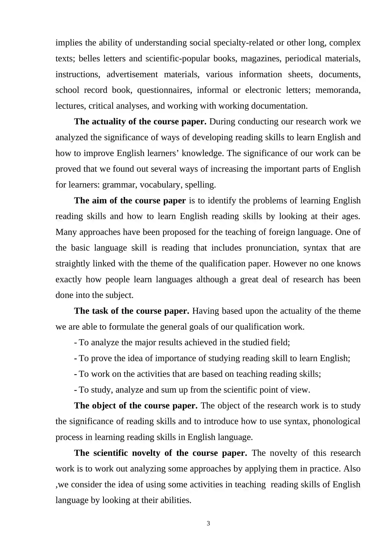 TECHNOLOGIES OF TEACHING READING TO PRIMORY LEARNERS 3