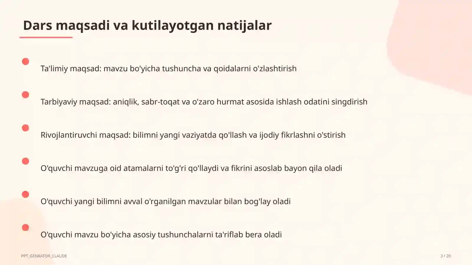 Nutq uslublari: ilmiy va rasmiy uslub (10-sinf) 3