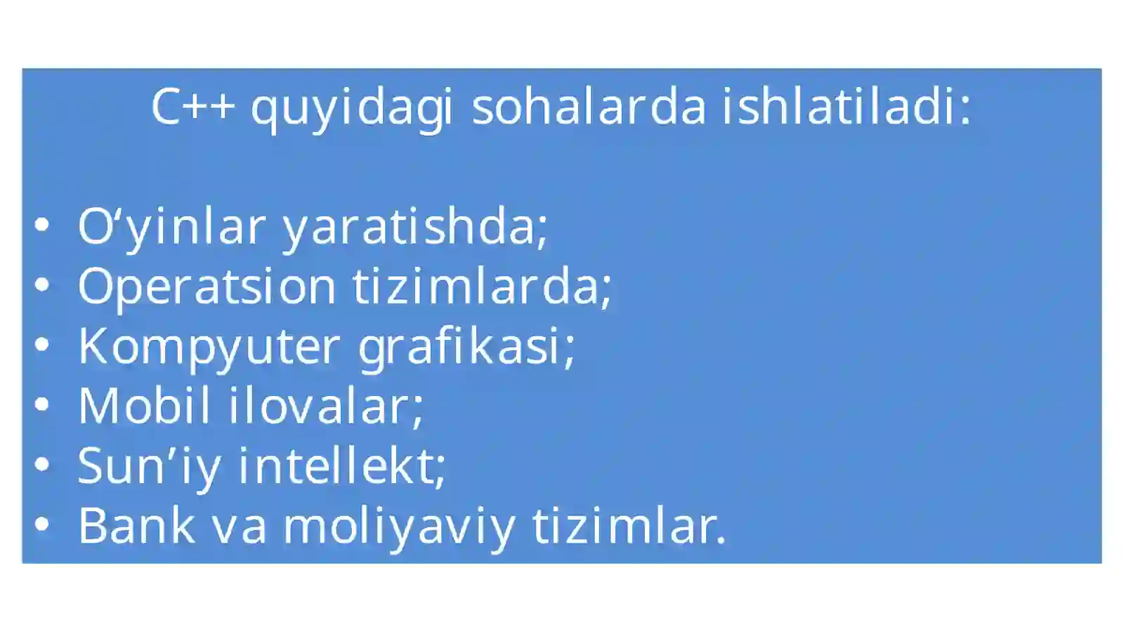 C++dasturlash tili 3