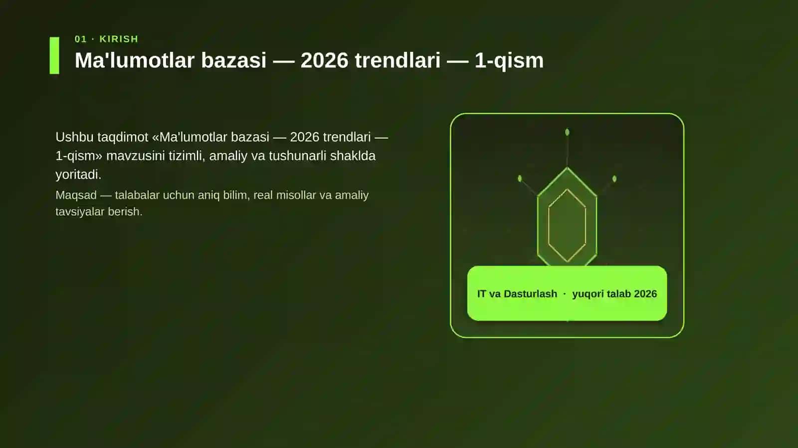 Ma'lumotlar bazasi — 2026 trendlari — 1-qism 3