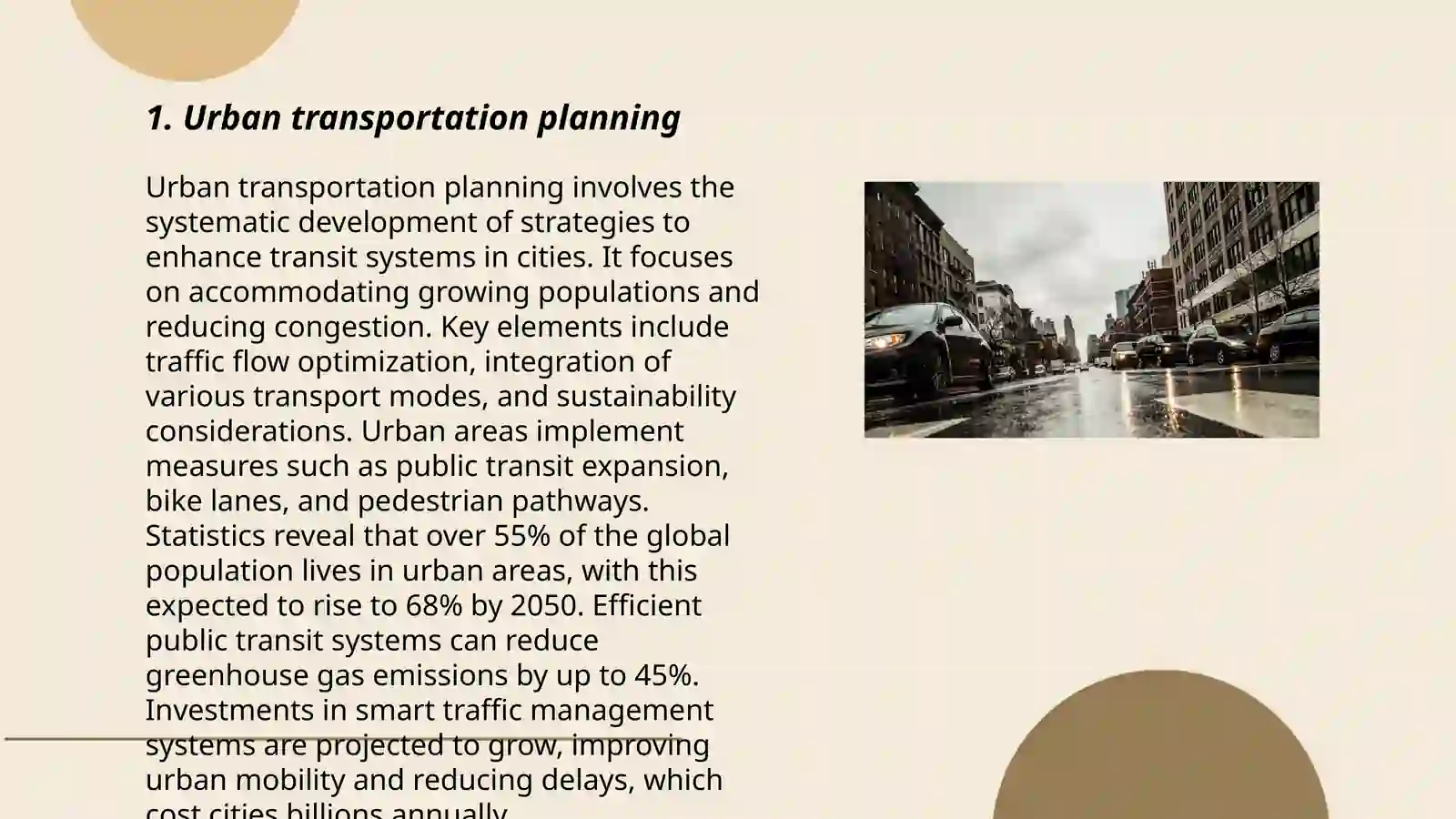 Urban transportation planning 3