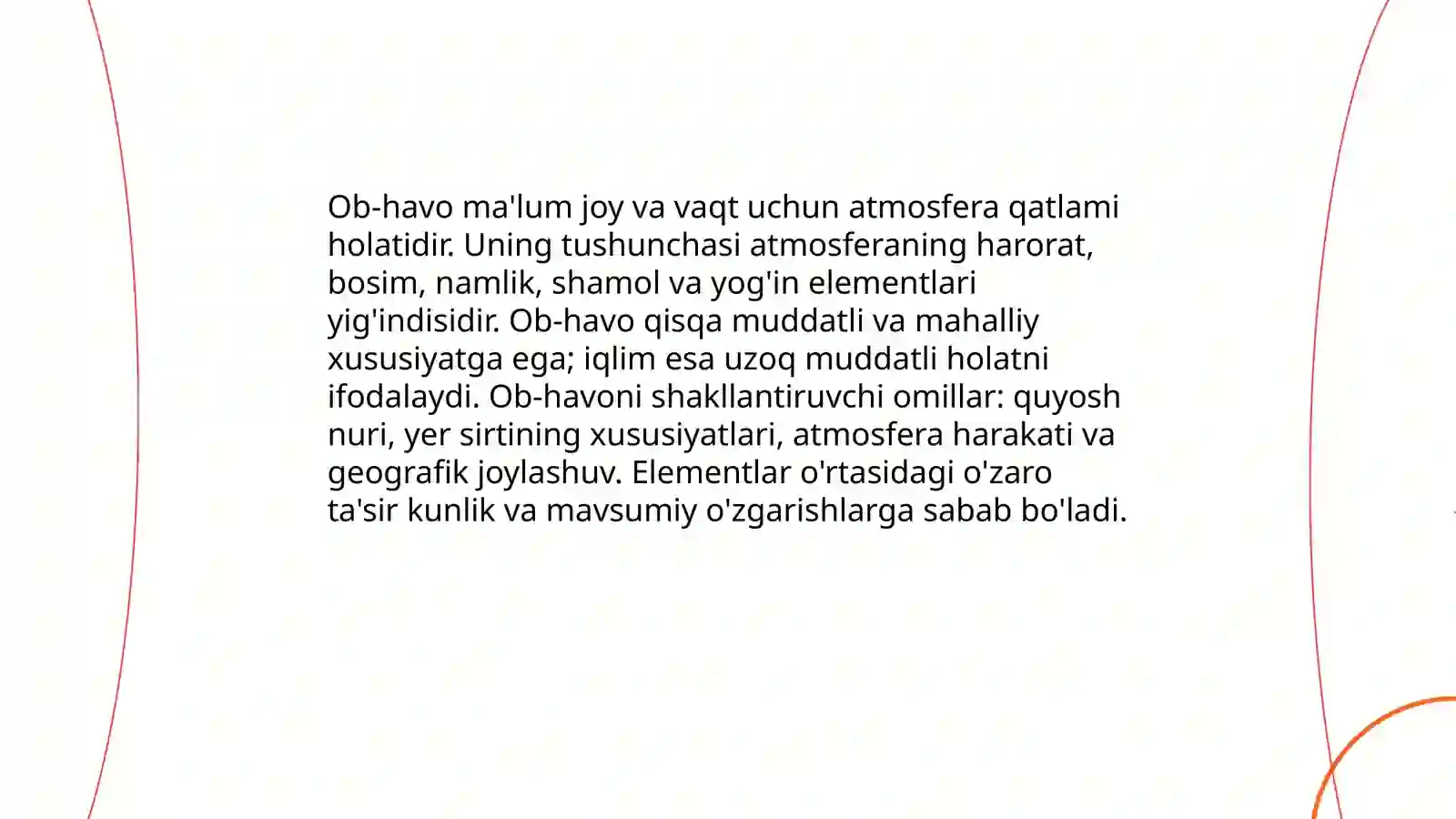 Ob havo va ularning elementlari 3