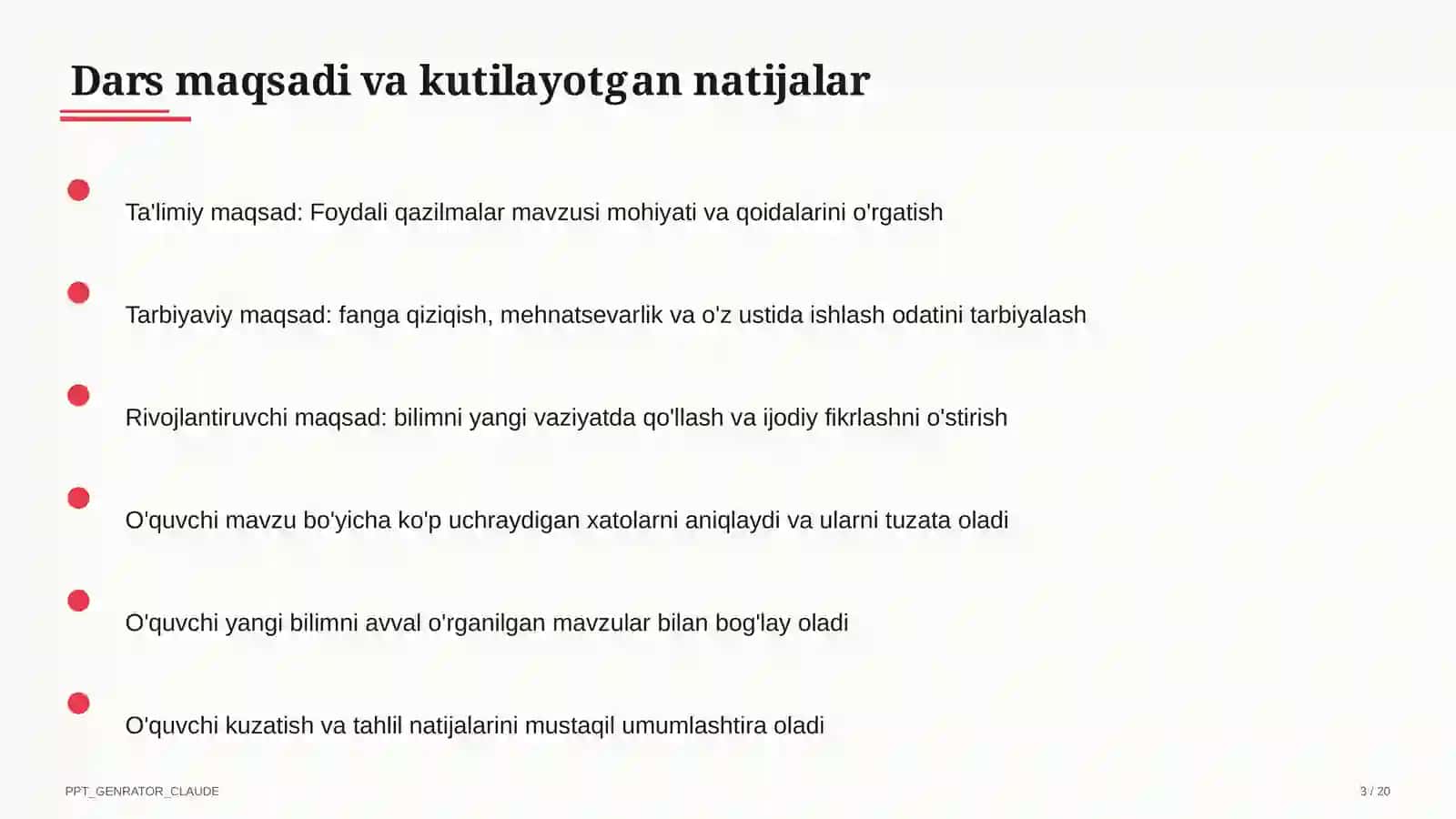 Foydali qazilmalar (3-sinf) 1