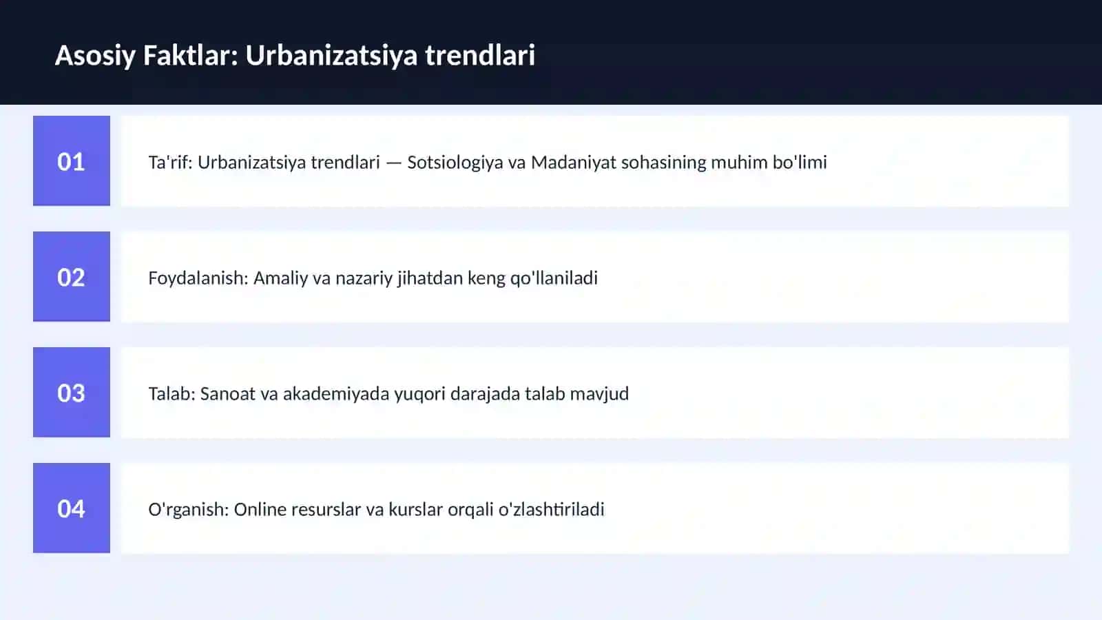 Urbanizatsiya trendlari 3