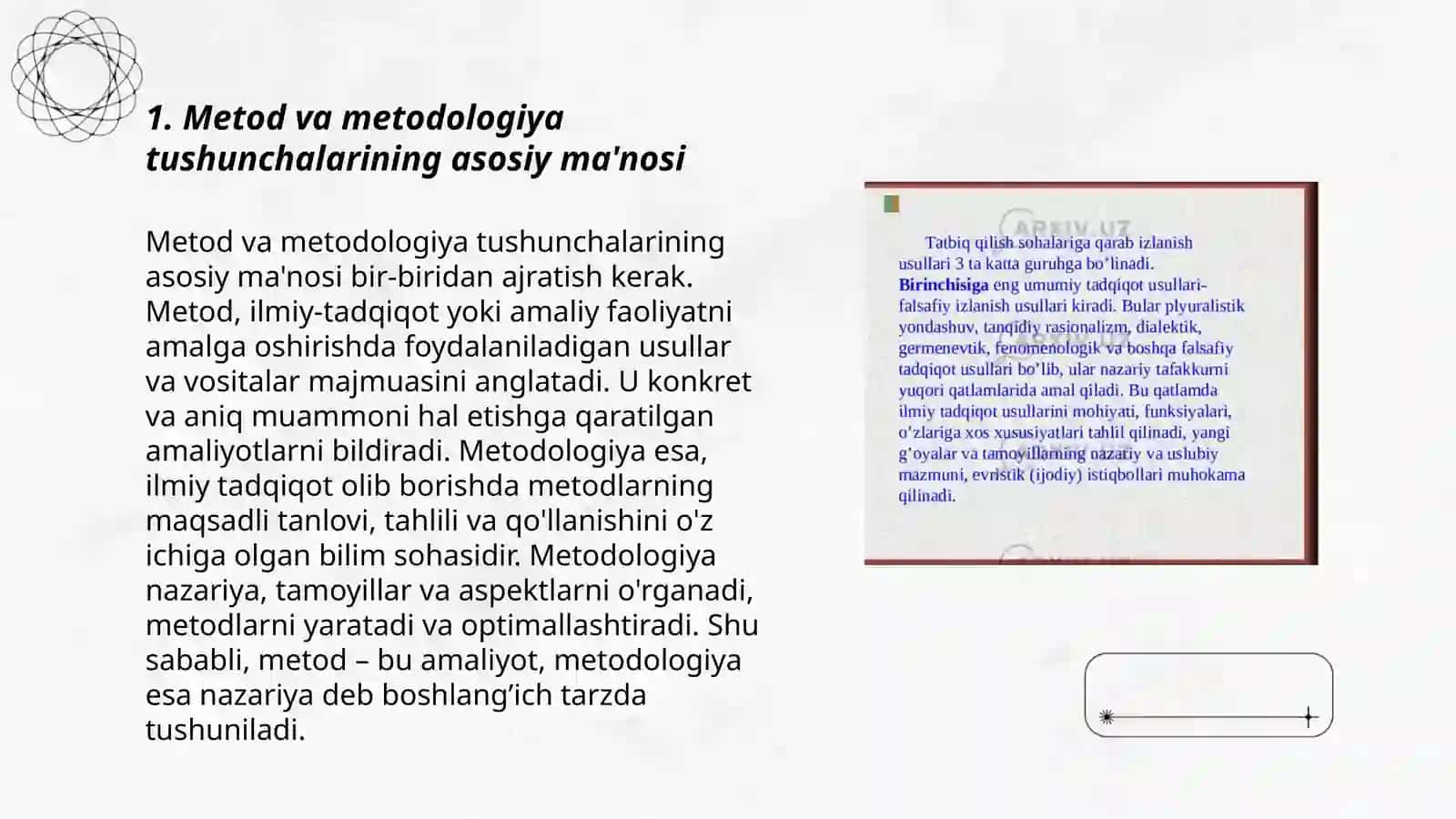 Metod va Metodologiya Tushunchalari Haqida 3