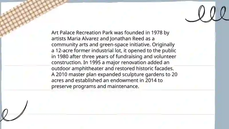 Art Palace Recreation Park 3