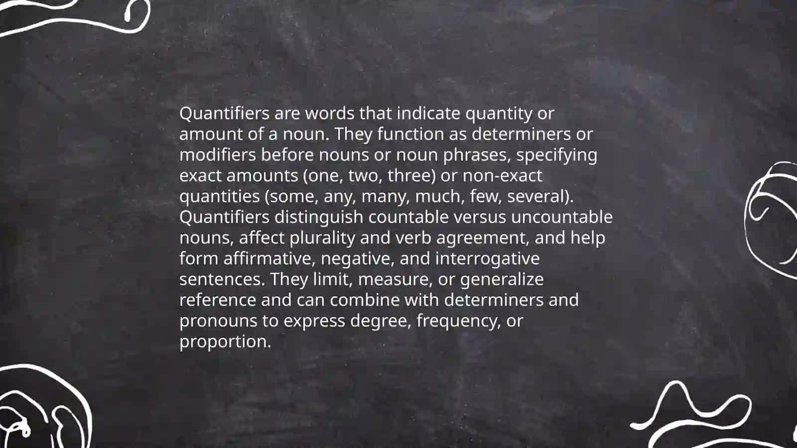 Quantifiers in English 3