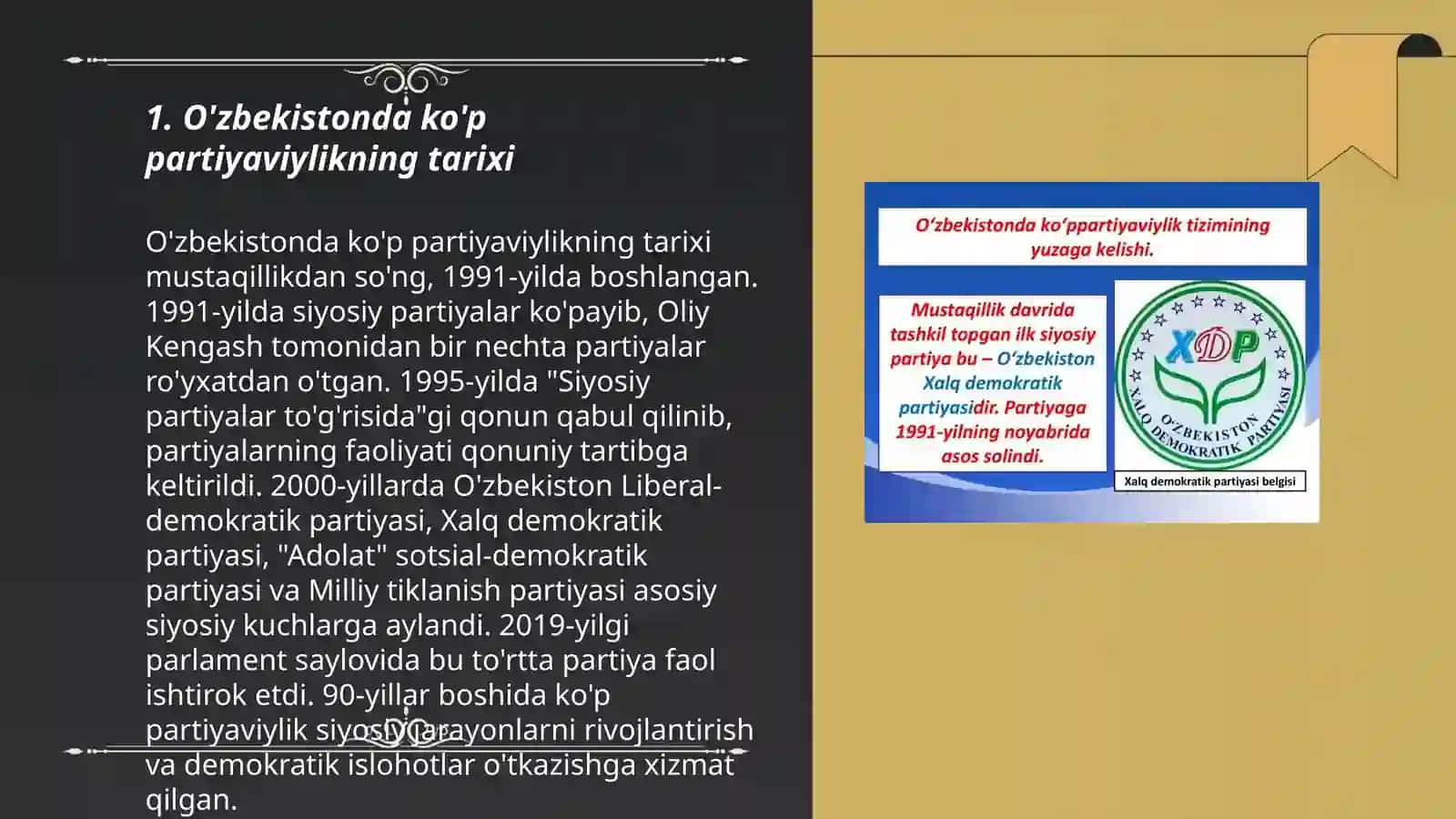 O’zbekistonda ko’p partiyaviylik tizimining vujudga kelishi 3