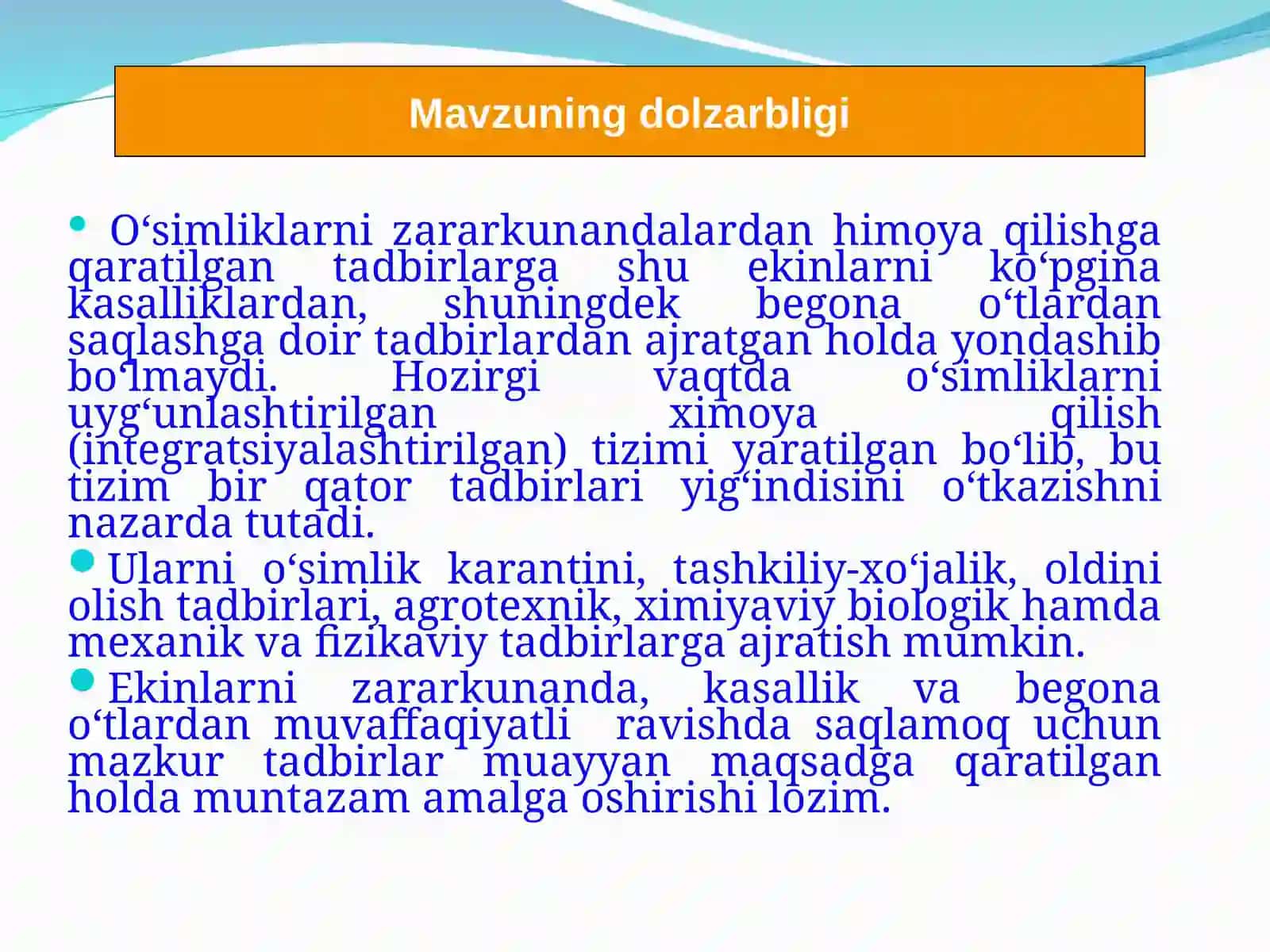 "Biolaboratoriyalarda foydali hasharotlarni ko‘paytirish va ularni qo‘llash” usullari mavzusi 3