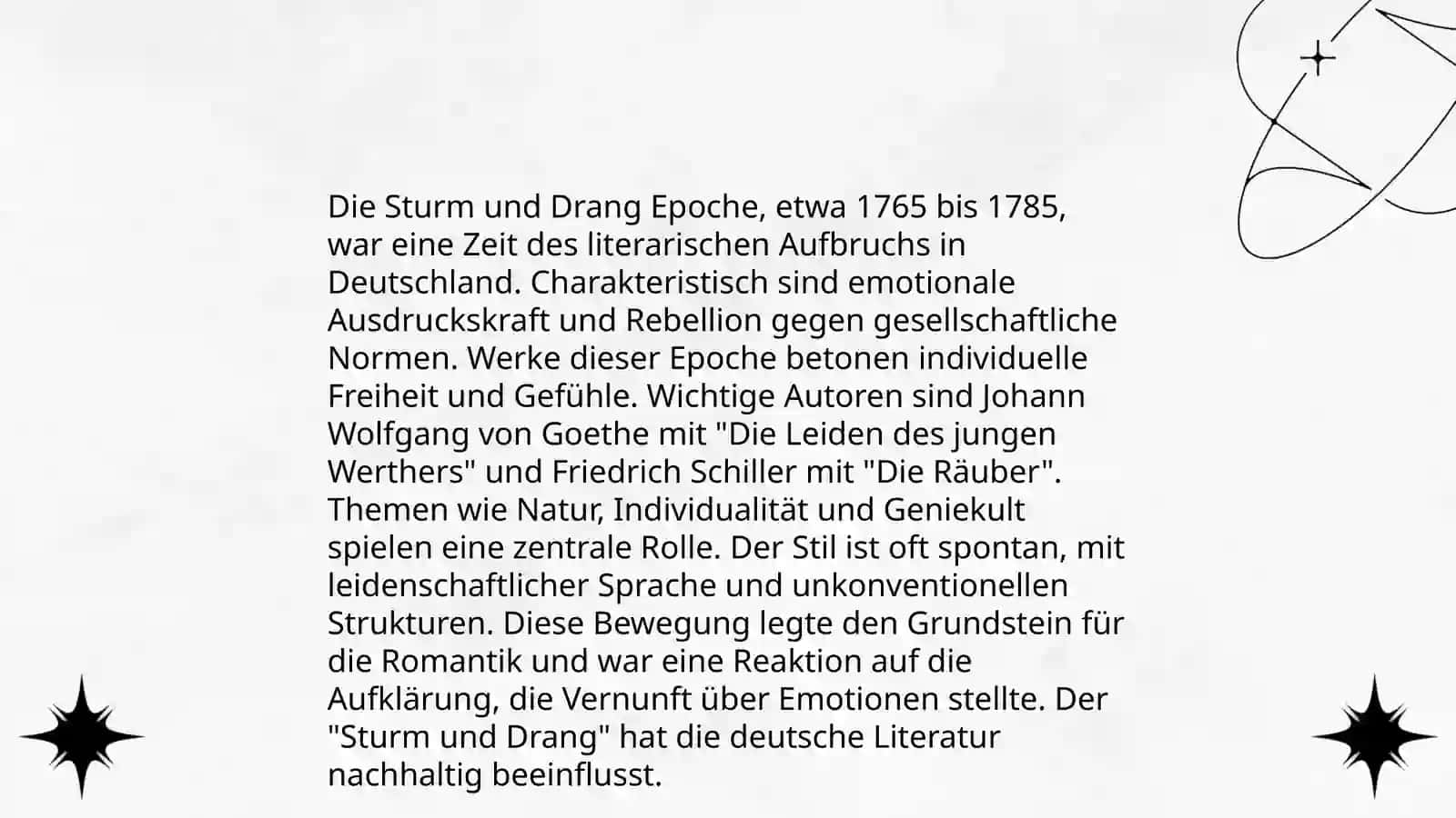 Sturm und Drang: Literaturepoche Merkmale, Autoren & Werke 3