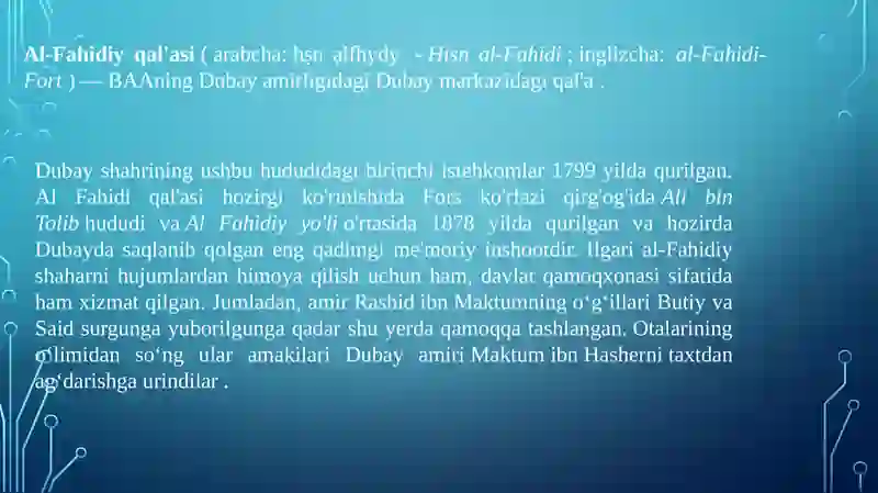 Dubay muzeylari 3