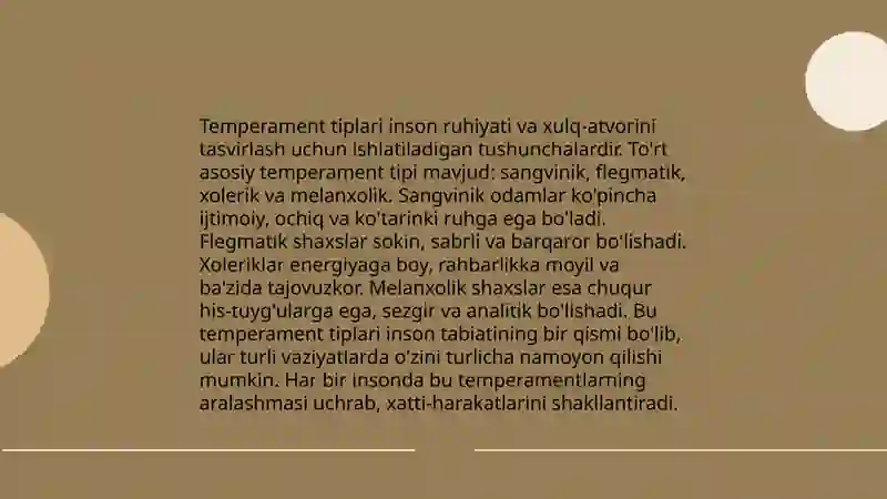 Temperament 3